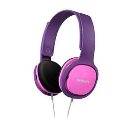 PHILIPS Kids headphones sized for kids maximum volume limited pink/purple