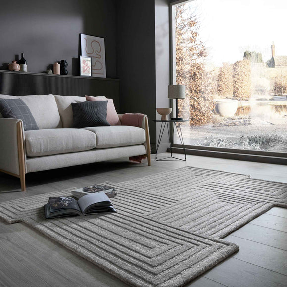 Tapis de salon et chambre pure laine SERENE