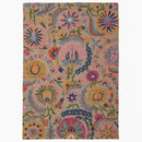 Tapis floral de salon, chambre et couloir pure laine RAMIA-1