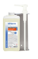 Sorifa - support mural inox + pompe pour flacon 1l de marque sorifa - pour gels et savons liquides. - Clicktofournisseur.com