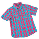 SRK Chemise manches courtes à carreaux Garçon ECLIVAX10-16 clicktofournisseur.com