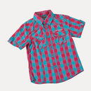 SRK Chemise manches courtes à carreaux garçon ECLIVAX3-8 clicktofournisseur.com