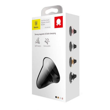 Telefona turētājs Baseus Small Ears Magnetic Auto Holder Black