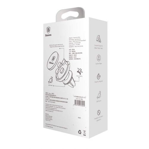 Telefona turētājs Baseus Small Ears Magnetic Auto Holder Black