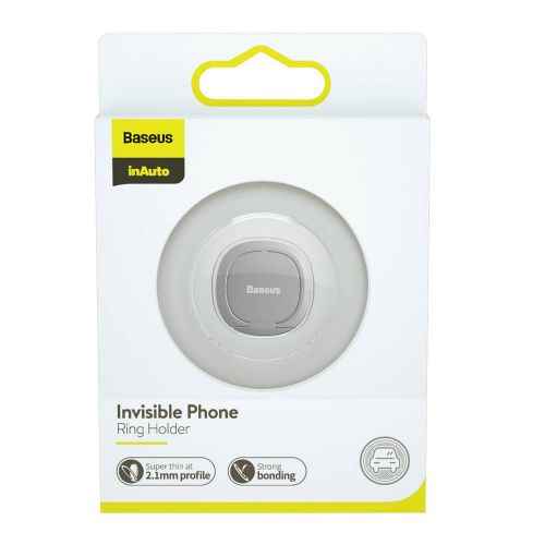 Anneau de support de téléphone invisible Baseus Tool, argenté (SUYB-0S)