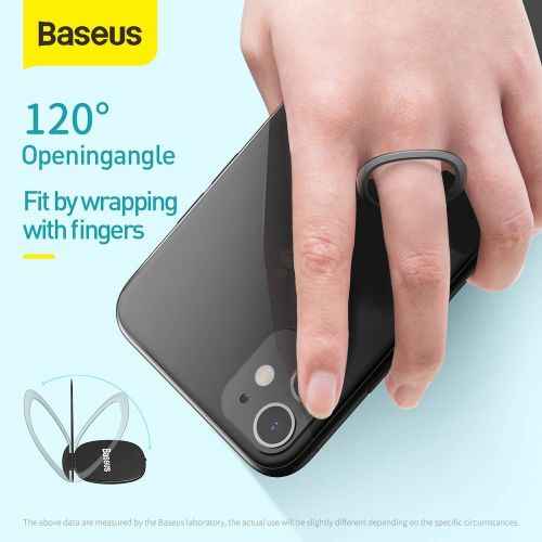 Anneau de support de téléphone invisible Baseus Tool, argenté (SUYB-0S)