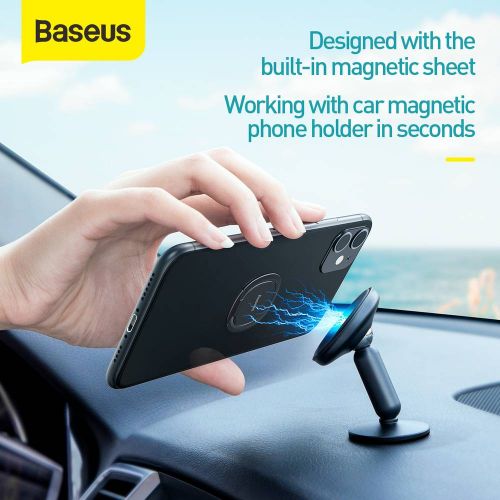 Anneau de support de téléphone invisible Baseus Tool, argenté (SUYB-0S)
