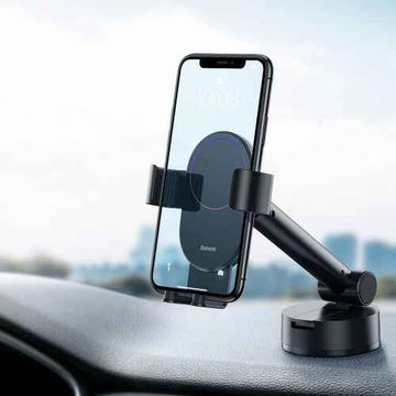 Baseus Car Mount Simplism Gravity Phone holder with suction base Black (SUYL-JY01)