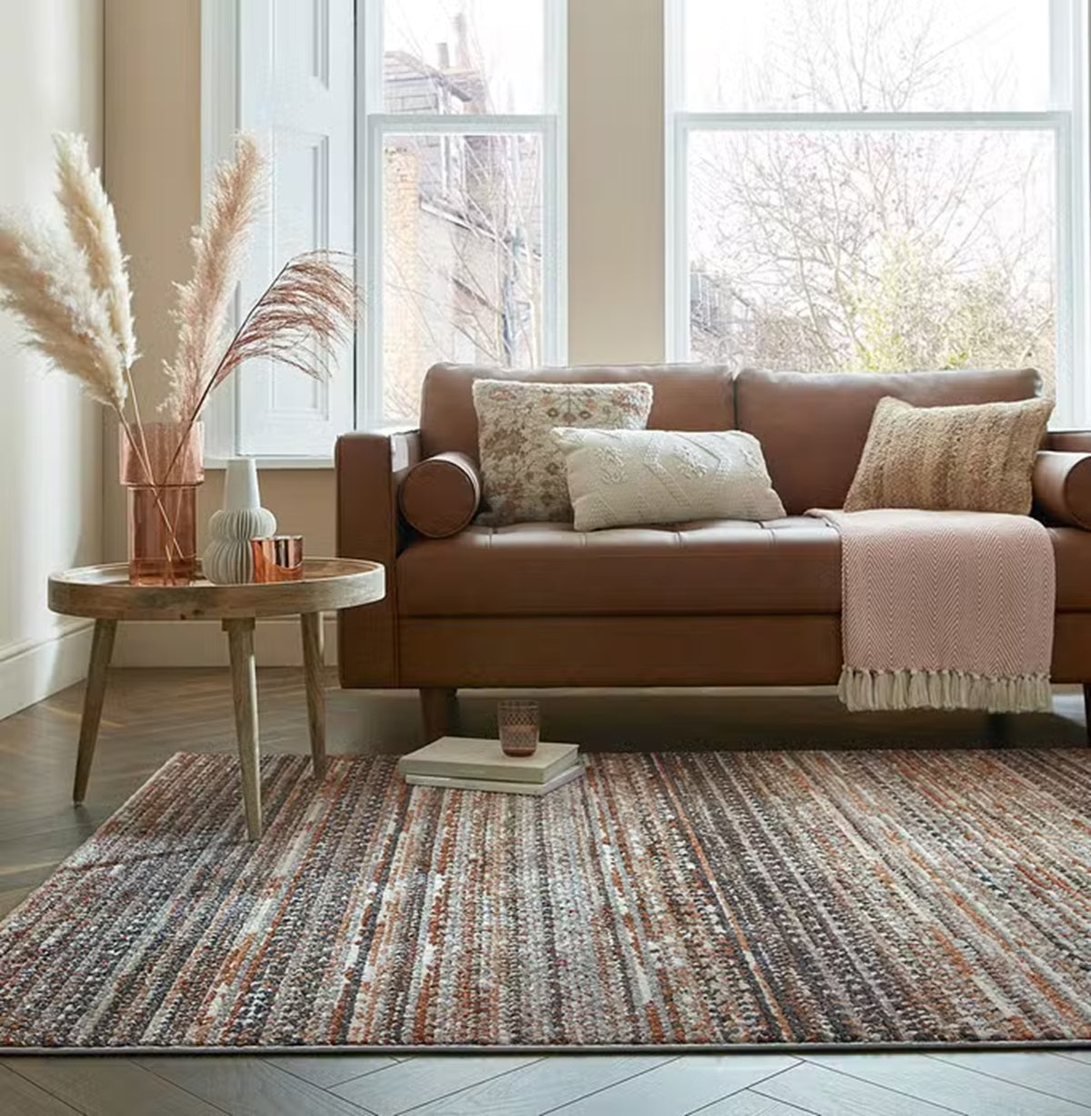 Tapis moderne tissé plat santiago