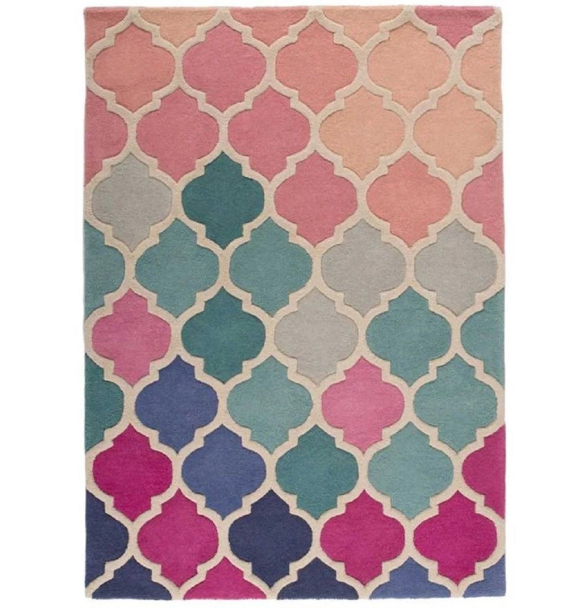 Tapis de salon en laine rosita