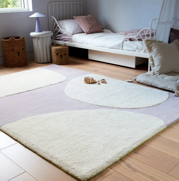 Tapis de salon moderne en laine COBBLE