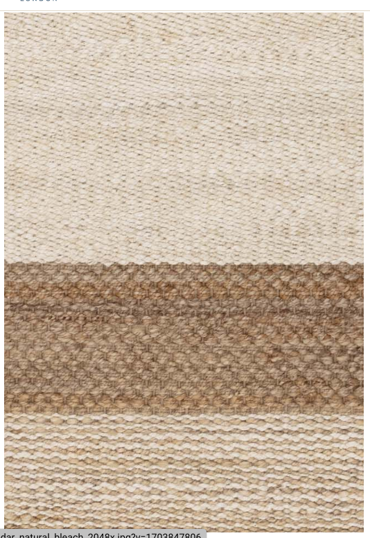 Tapis de salon pure jute BANYAN