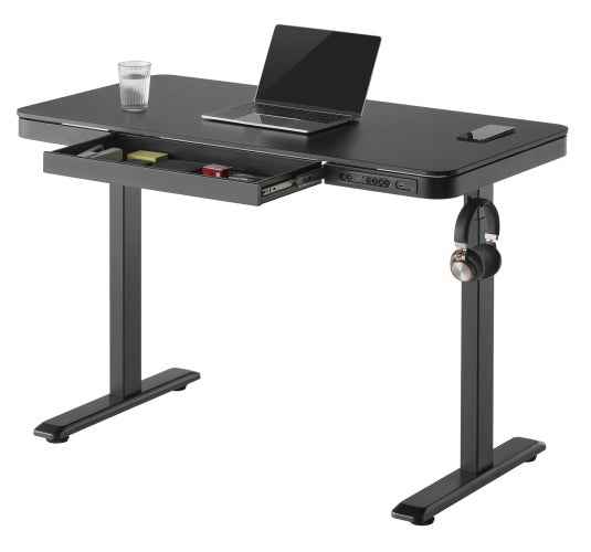 Table réglable en hauteur Up Up Balder II noire