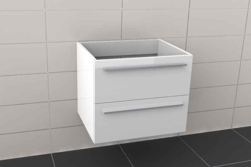 Sous meuble de lavabo RIHO BOLOGNA en bois laqué satiné mat 80x48x H 50,5 cm clicktofournisseur.com