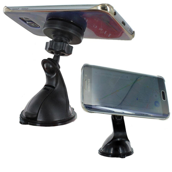 Support fixation voiture sur ventouse pare-brise rotatif à 360 degré par clip magnétique universel p - Clicktofournisseur.com