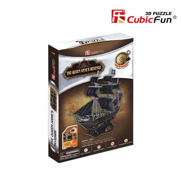 Puzzle 3D Okręt piracki - Zemsta królowej Anny
