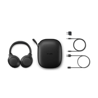 PHILIPS Bluetooth supra-auriculaire ANC noir Jusqu'à 60 heures d'autonomie de lecture Membranes de 40 mm