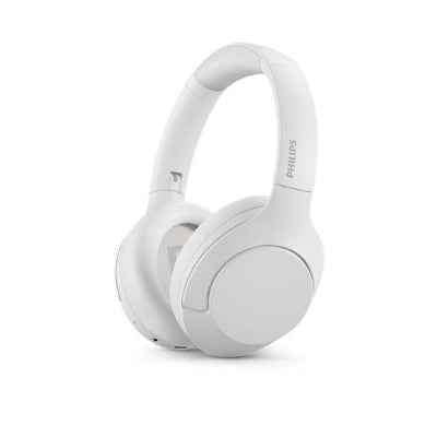 PHILIPS Bluetooth over-ear ANC white Up to 60 hours playback time 40 mm membranes