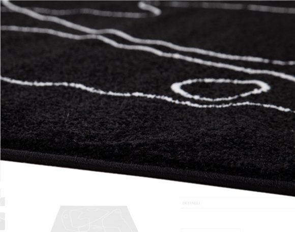 Tapis de salon moderne tissé plat PENNY