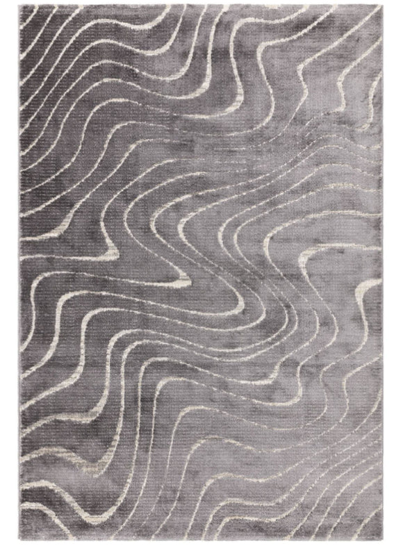 Tapis tissé plat moderne WAVES