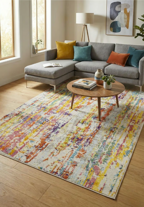 Tapis moderne tissé plat BLOOMFIELD