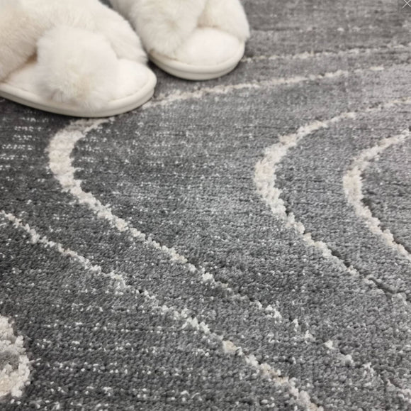 Tapis tissé plat moderne WAVES