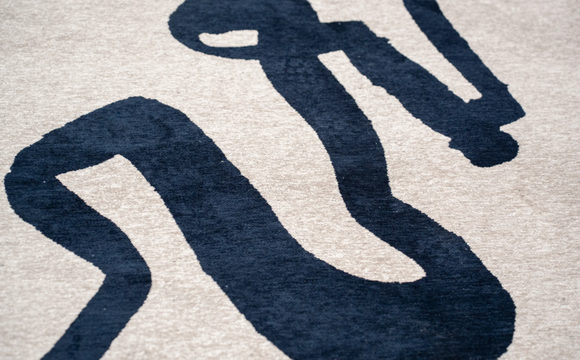 Tapis moderne tissé plat STRAP