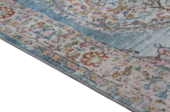 Tapis de salon style orient tissé plat GAMIO