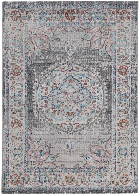 Tapis de salon style orient tissé plat GAMIO