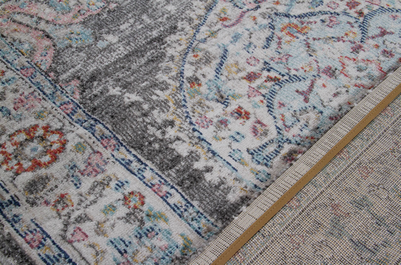 Tapis de salon style orient tissé plat GAMIO