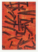 Tapis moderne tissé plat KATANA-1