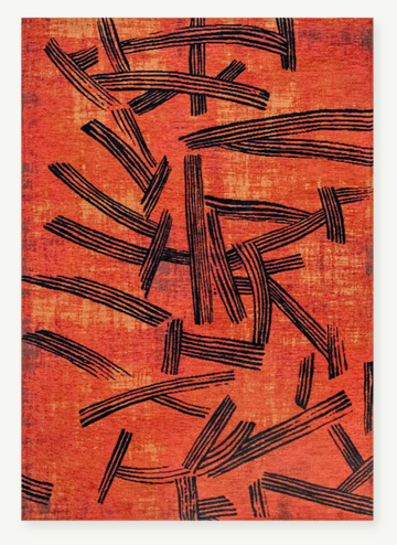 Tapis moderne tissé plat KATANA