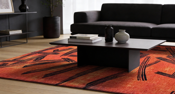 Tapis moderne tissé plat KATANA - 0