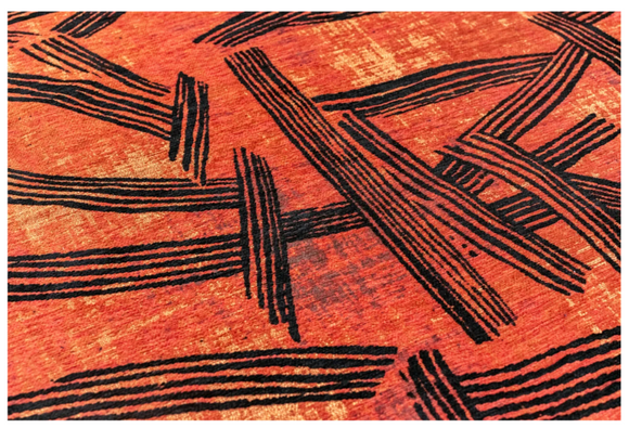 Tapis moderne tissé plat KATANA