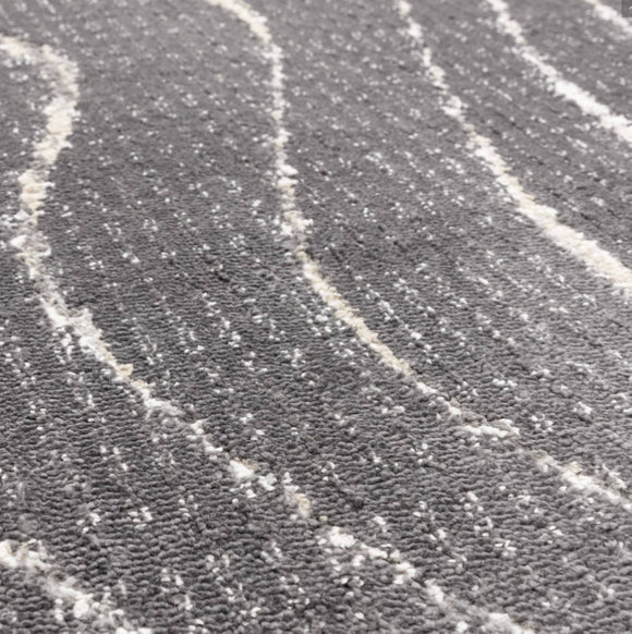 Tapis tissé plat moderne WAVES