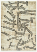 Tapis moderne tissé plat KATANA-21