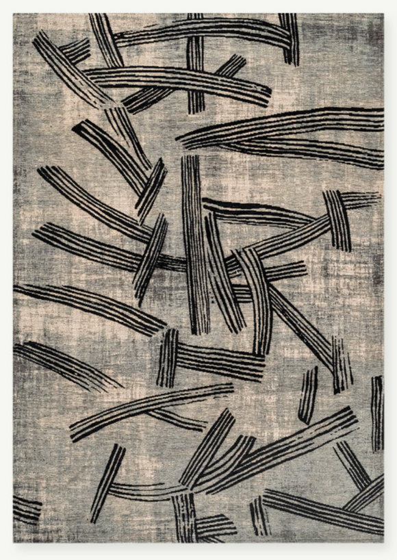 Tapis moderne tissé plat KATANA