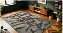 Tapis moderne tissé plat KATANA-34
