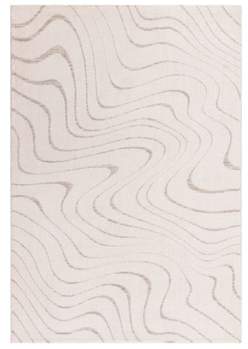 Tapis tissé plat moderne WAVES