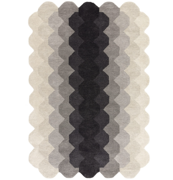 Tapis moderne tufté main en laine KERNEL