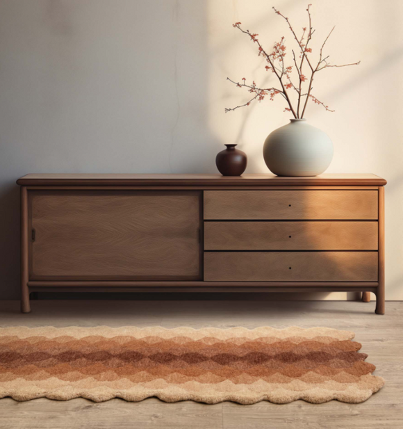 Tapis moderne tufté main en laine KERNEL