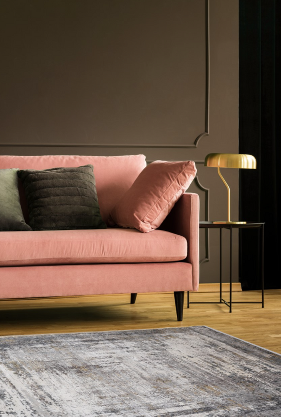 Tapis de salon moderne en viscose BRODERIE