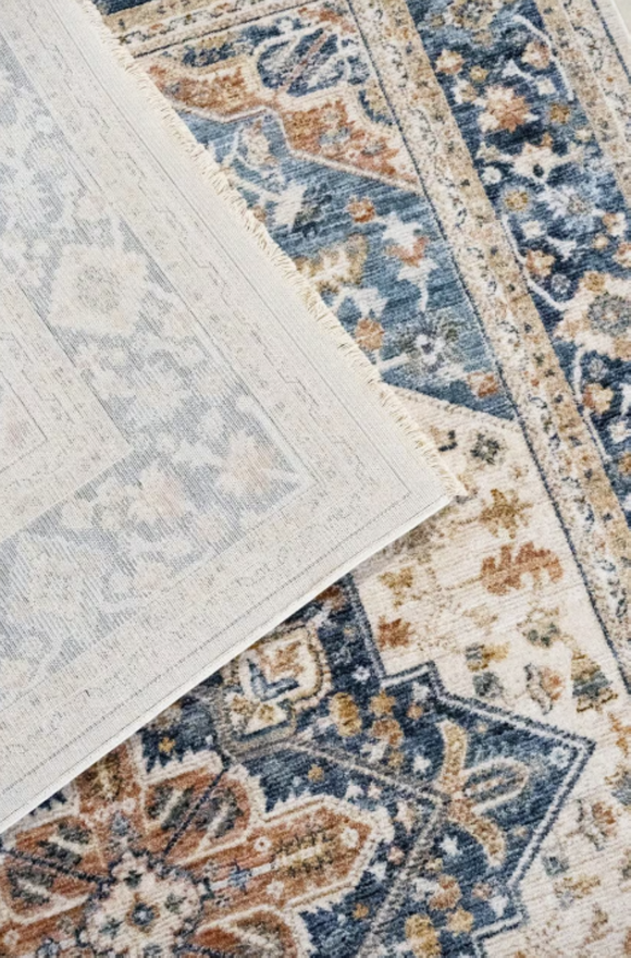 Tapis de salon style orient tissé plat JARBIN