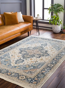 Tapis de salon style orient tissé plat JARBIN