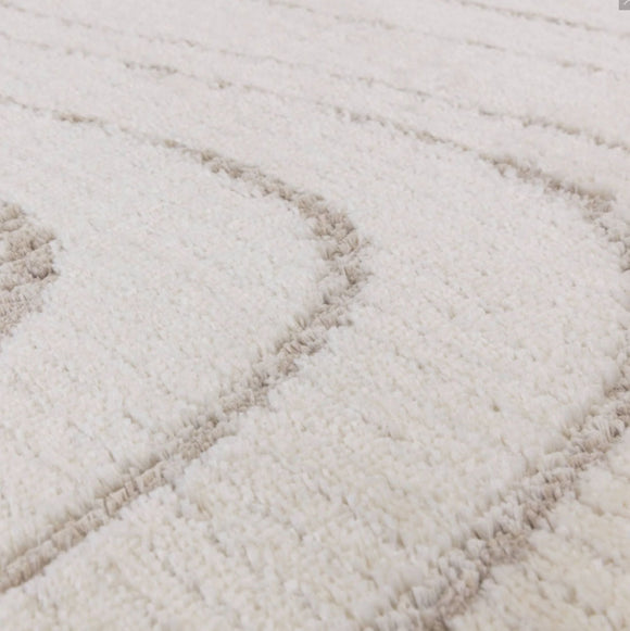 Tapis tissé plat moderne WAVES