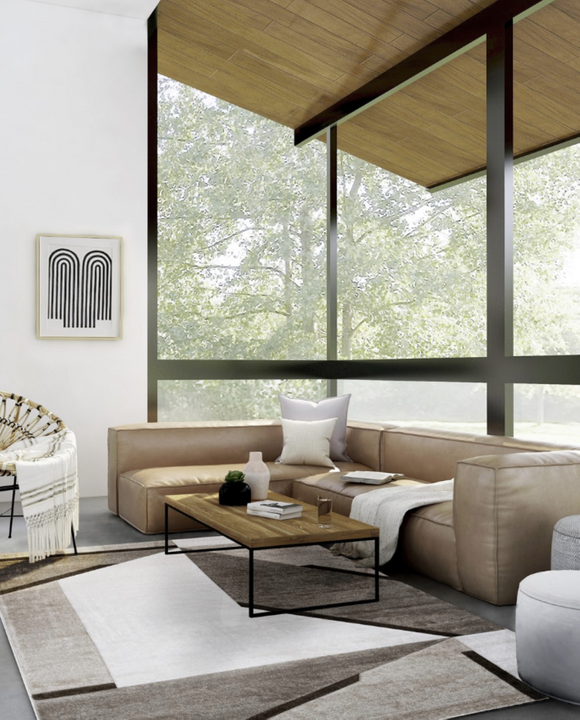 Tapis moderne tissé plat TEMPO