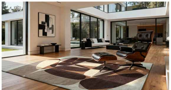 Tapis moderne tissé plat ROCKY