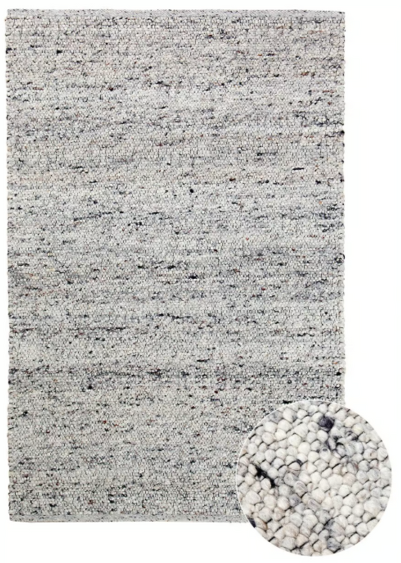 Tapis de salon fait main en laine SHEPERD