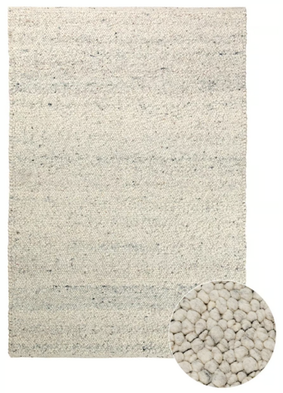 Tapis de salon fait main en laine SHEPERD