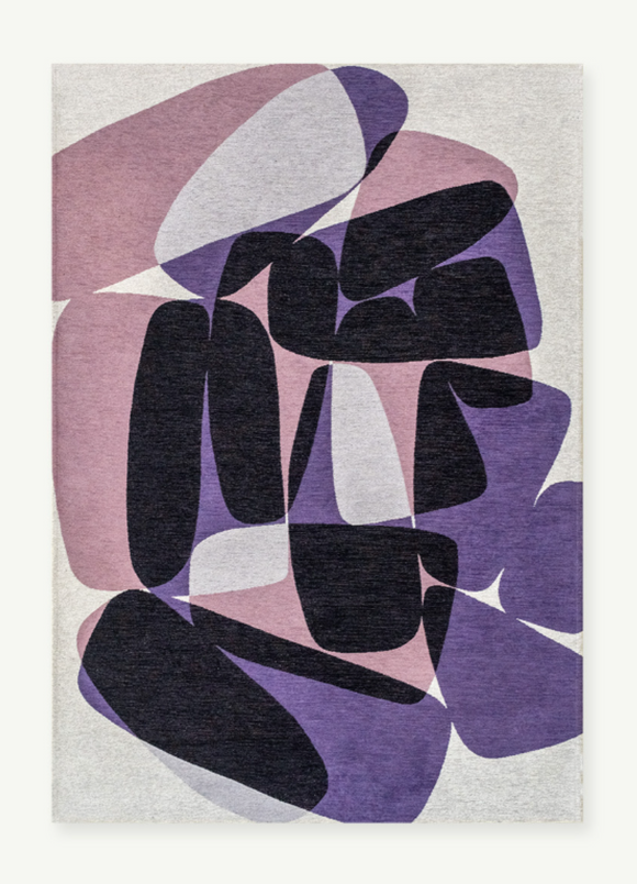 Tapis moderne tissé plat ROCKY